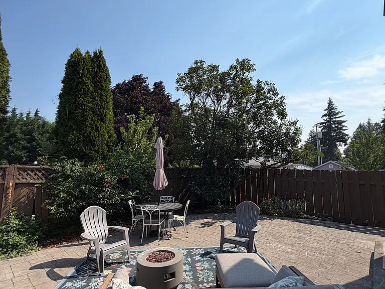 Backyard patio