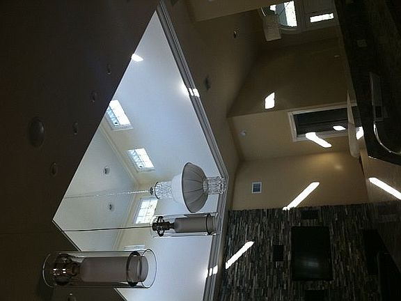 Living room vaulted ceiling