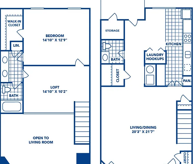 1 Bedroom | 1.5 Bath | 1292 SF 1 Bedroom | 1.5 Bath | 1292 SF