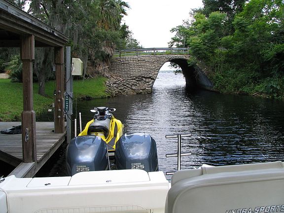 Canal view from boathouse