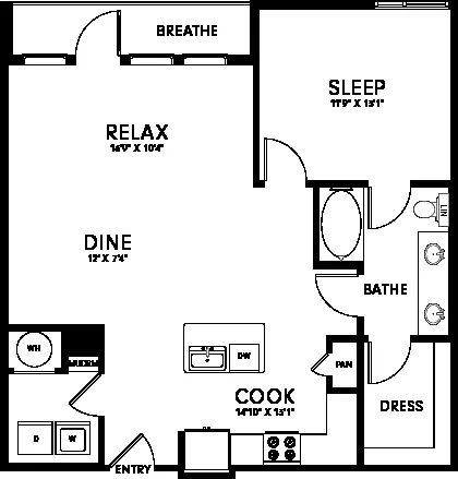 Floor plan A1J