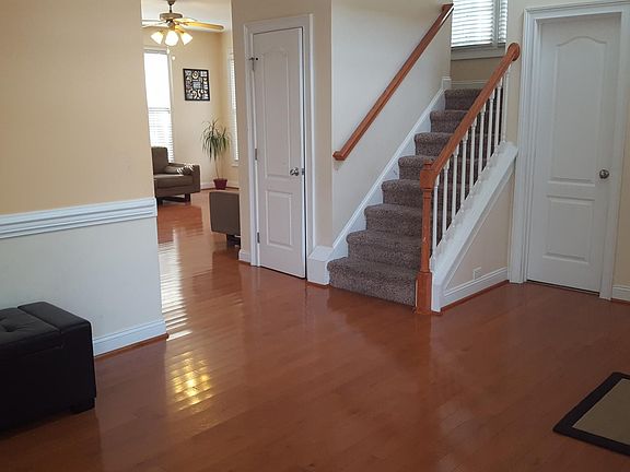 Foyer leading to living room