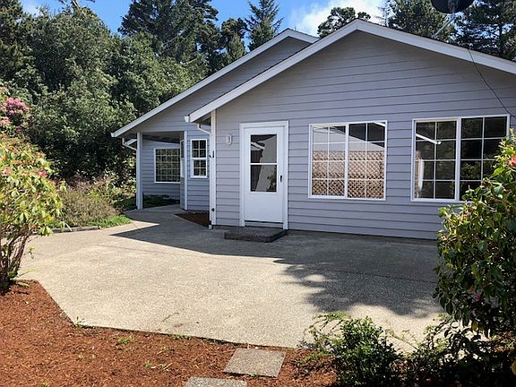 Front of house and patio