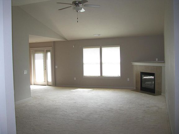Living room with gas fireplace