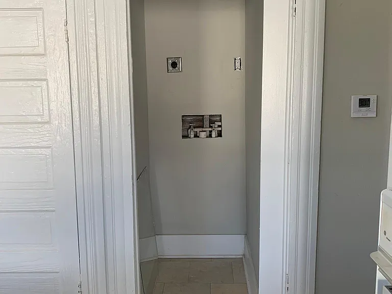 Washer-dryer hookup in kitchen