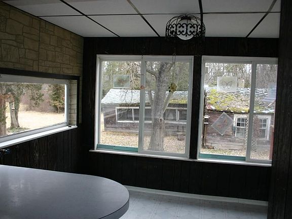 Eat in area overlooking private backyard 
