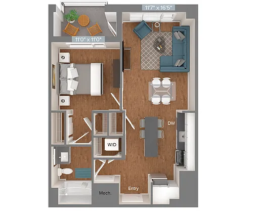 Floor plan A2-2-D1-702