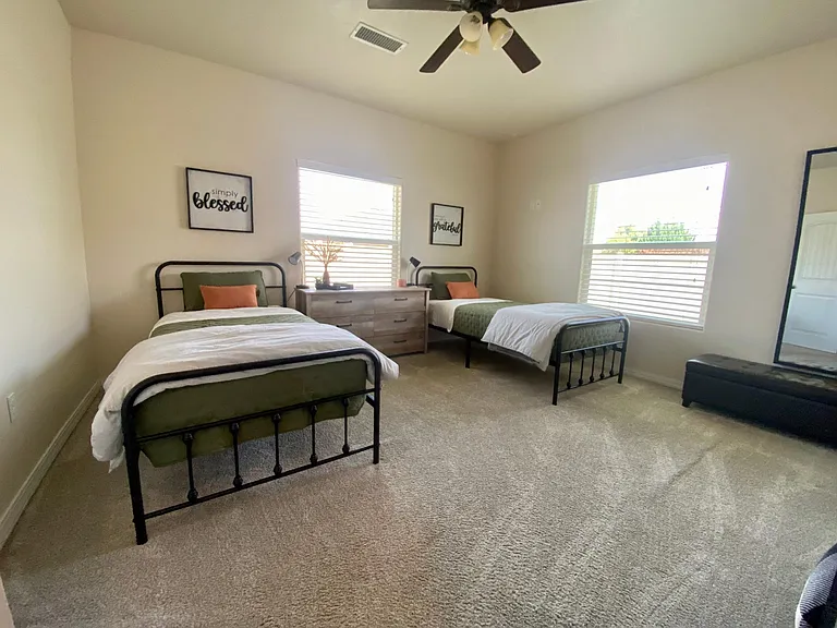 Bedroom with two beds