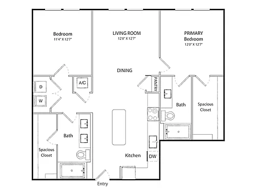 Floor plan B1-AH 60