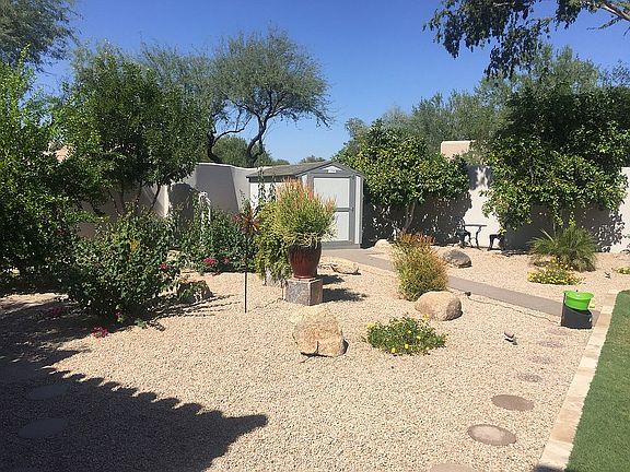 Storage shed - back yard