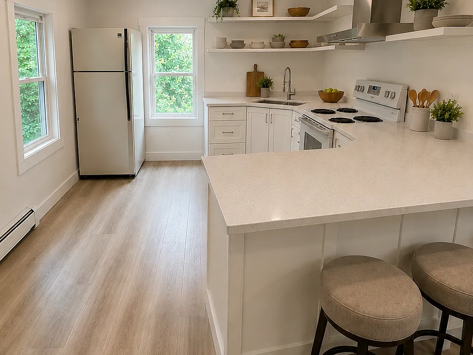 New kitchen with quartz countertops!