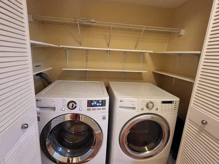 Laundry area with Kitchen pantry