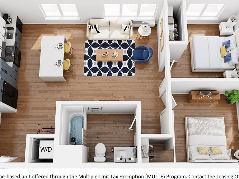 2X1 - MULTE floor plan The Frankie