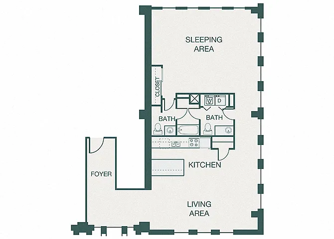 Floor plan A18 (Adolphus)