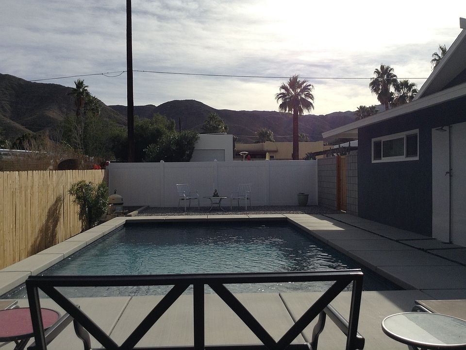 Pool area with outside shower