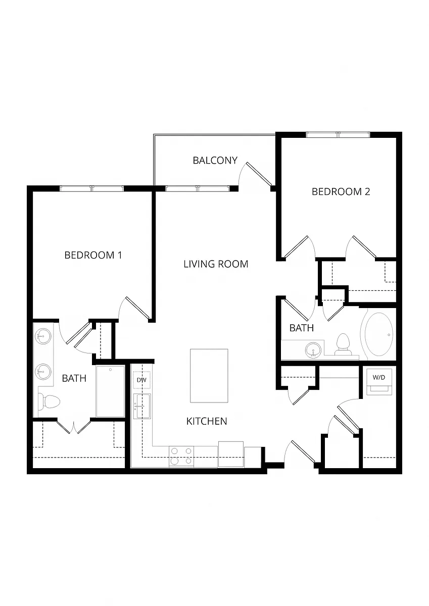 Floor plan 2X2 B1