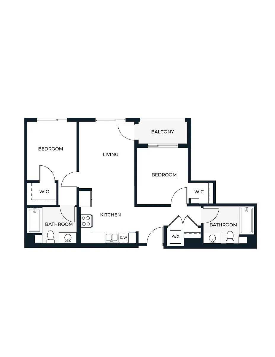 Floor plan Two Bedroom C4