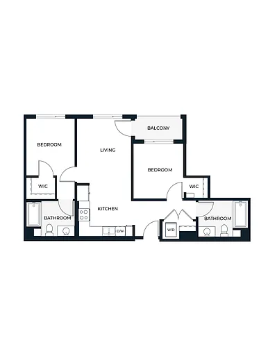 Floor plan Two Bedroom C4