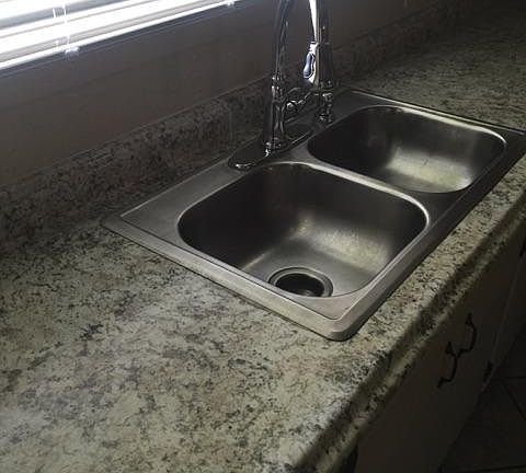 New countertops & sink