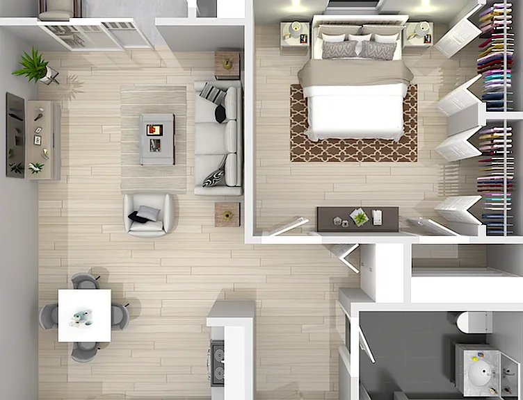 1 Bedroom 1 Bathrrom 1 Bedroom 1 Bathrrom