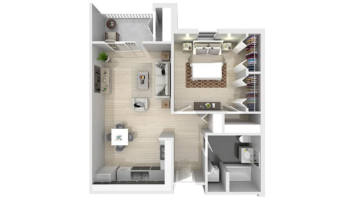 Floor plan 1BR60