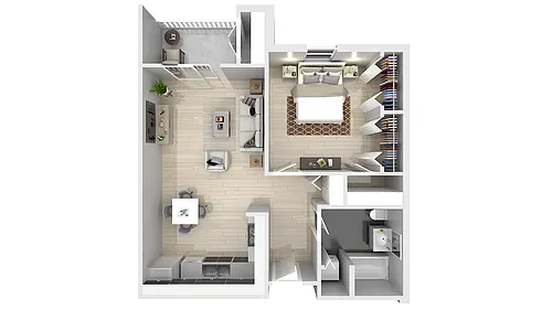 Floor plan 1BR60