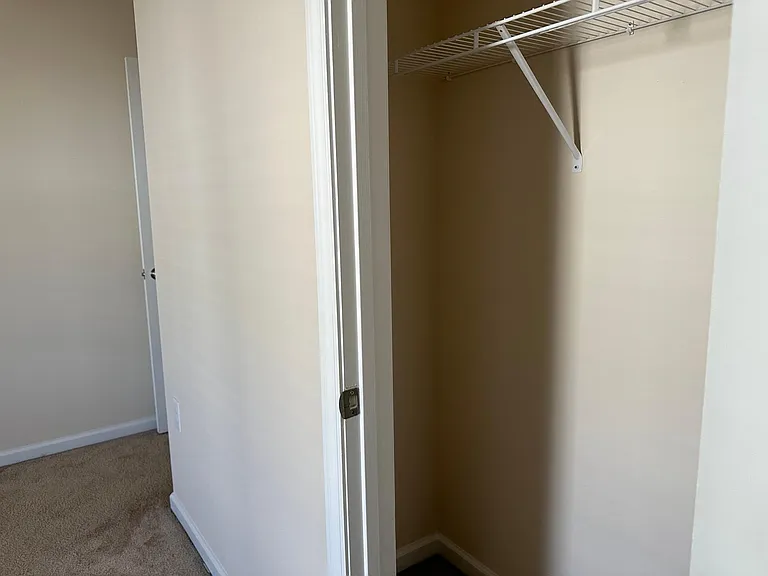 Another view into the closet in room 1 to demonstrate its depth.