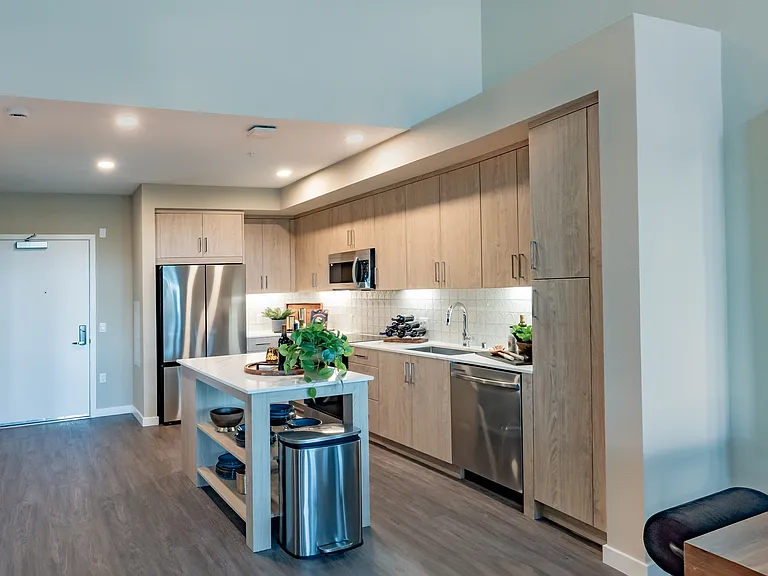 Kitchen and Living Room with Decor