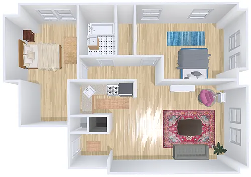 Floor plan 2bd/1b 2