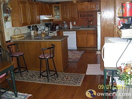 view from kitchen door