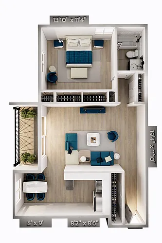 Floor plan Jasmine Apartment