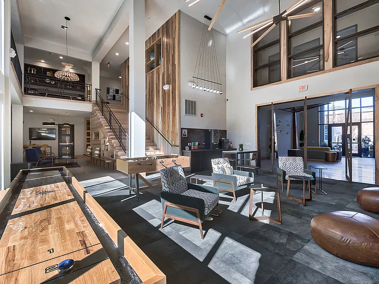 Expansive clubhouse, featuring complimentary Starbucks coffee and tea for our residents