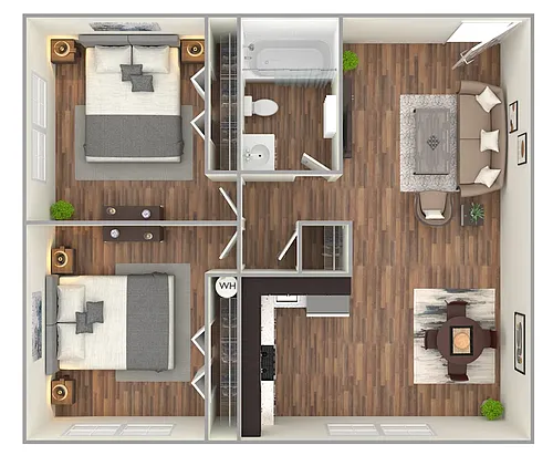 Floor plan 2 Bedroom