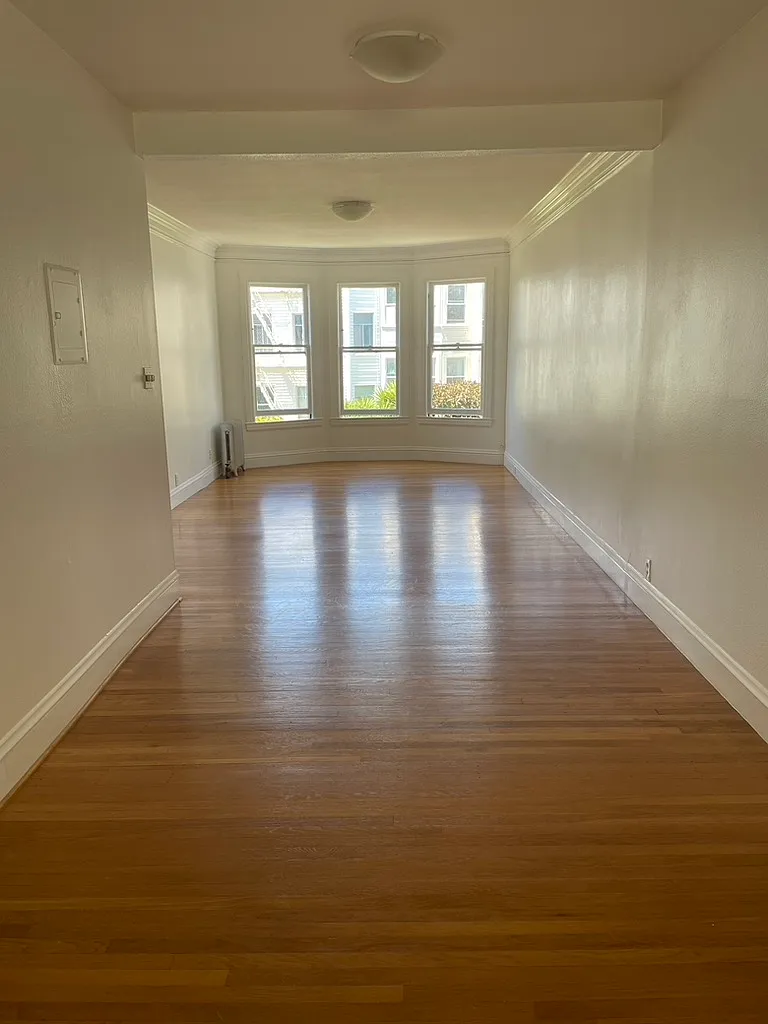 Looking at the living room from the kithen - 1550 Filbert St #7