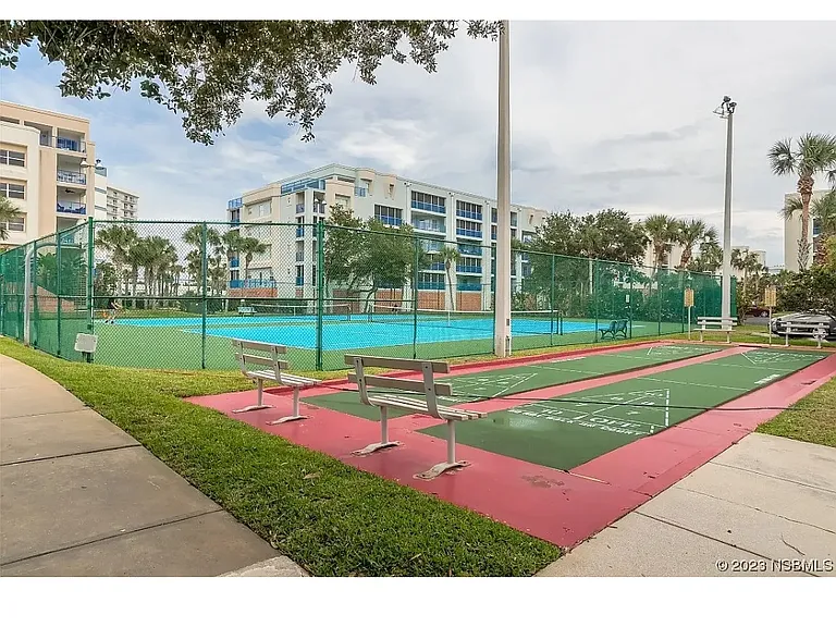 Wonderful Tennis courts and basketball courts you can also try your hand at shuffle board