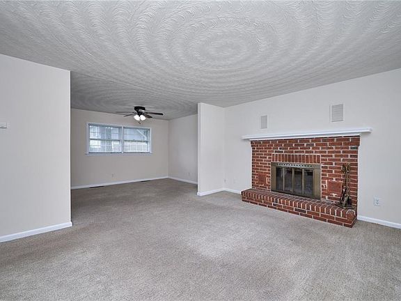 Front door view of Living Room and Dining area