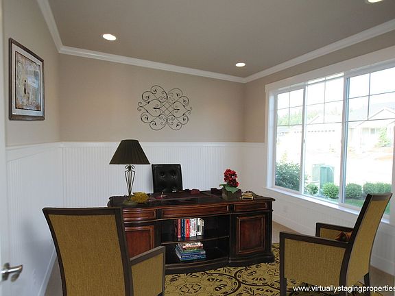 virtually staged den/office