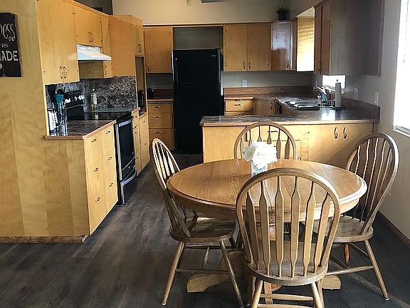 Dining and kitchen area