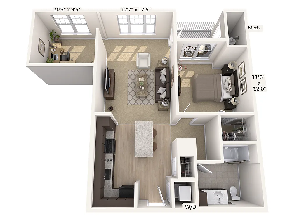 Floor plan A1D