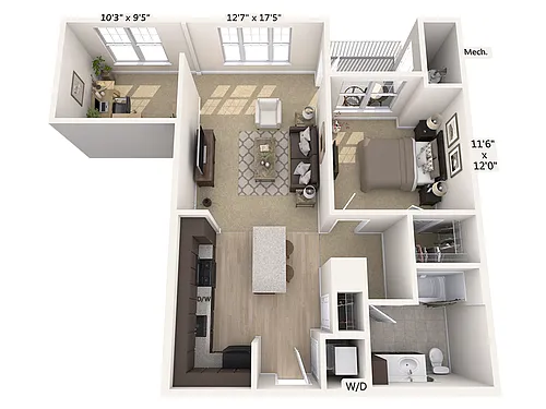 Floor plan A1D