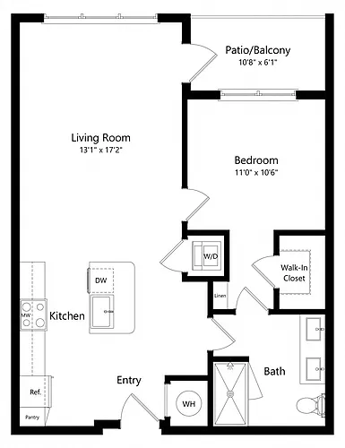 Floor plan Mariposa 1 S