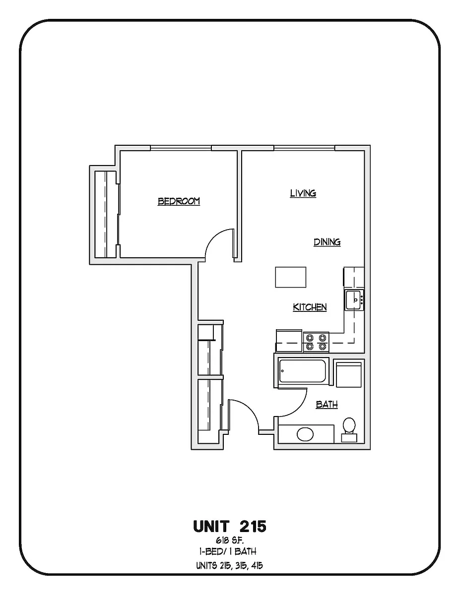 Floor plan 1 Bed