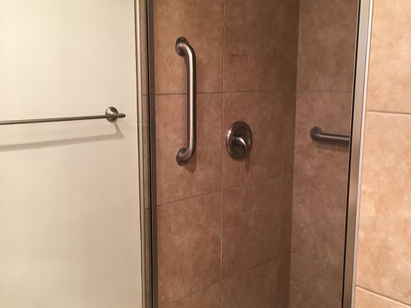 Master bathroom shower stall