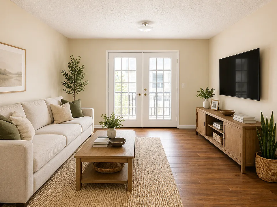 Bright, open living space with room to relax, entertain, or make yourself at home.