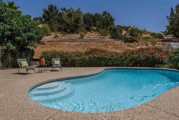 Solar heated pool