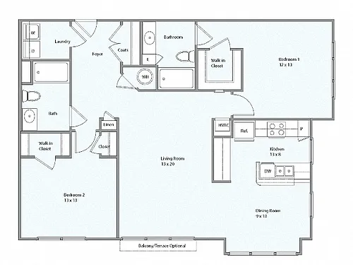Floor plan Lowell