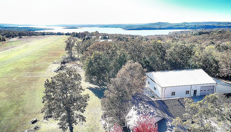 Runway, Lake, House, Hangar