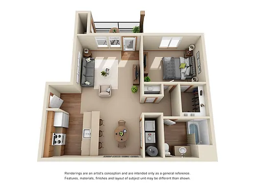 Floor plan One Bedroom