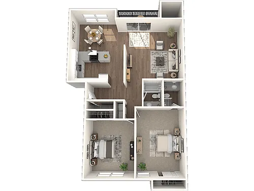 Floor plan 2 Bed 2 Bath