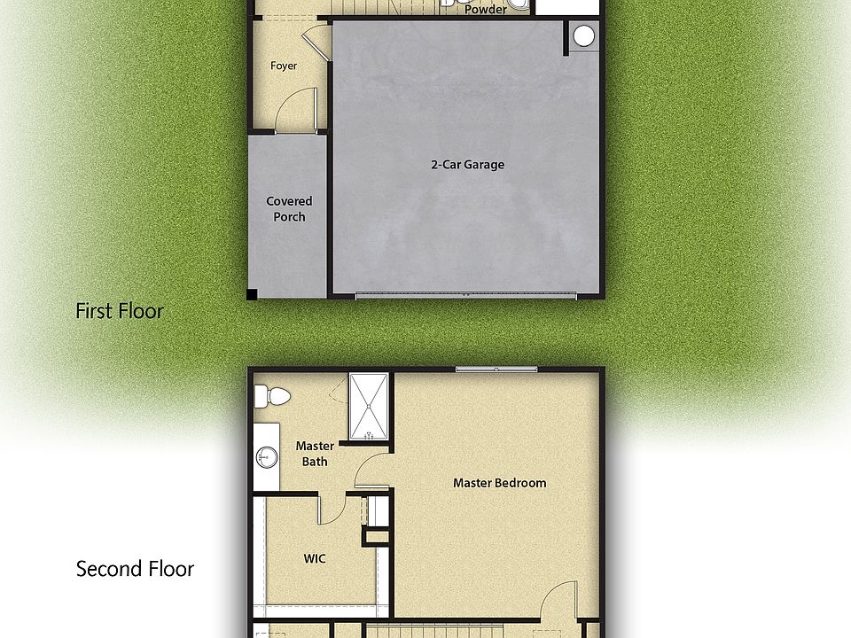 The Jaguar Plan has 3 bedrooms, 2.5 baths and a spacious, open layout
